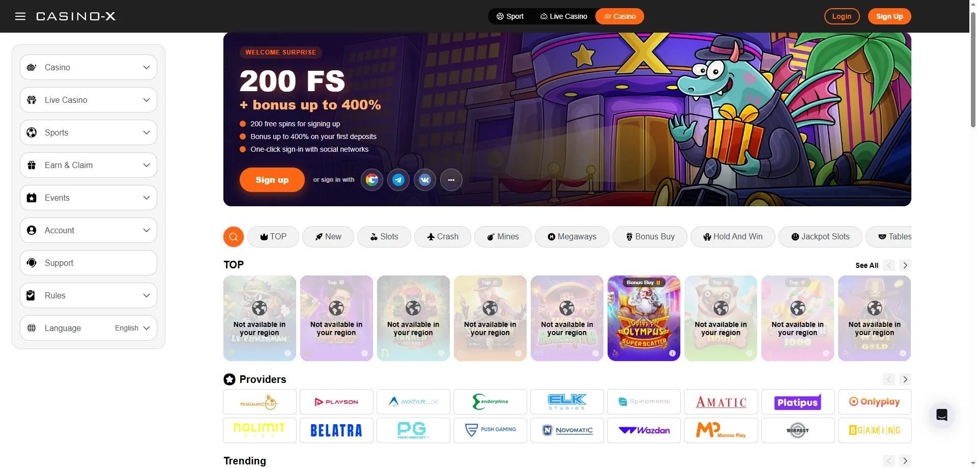 Casino X game library overview — slots, RTP, and volatility explained